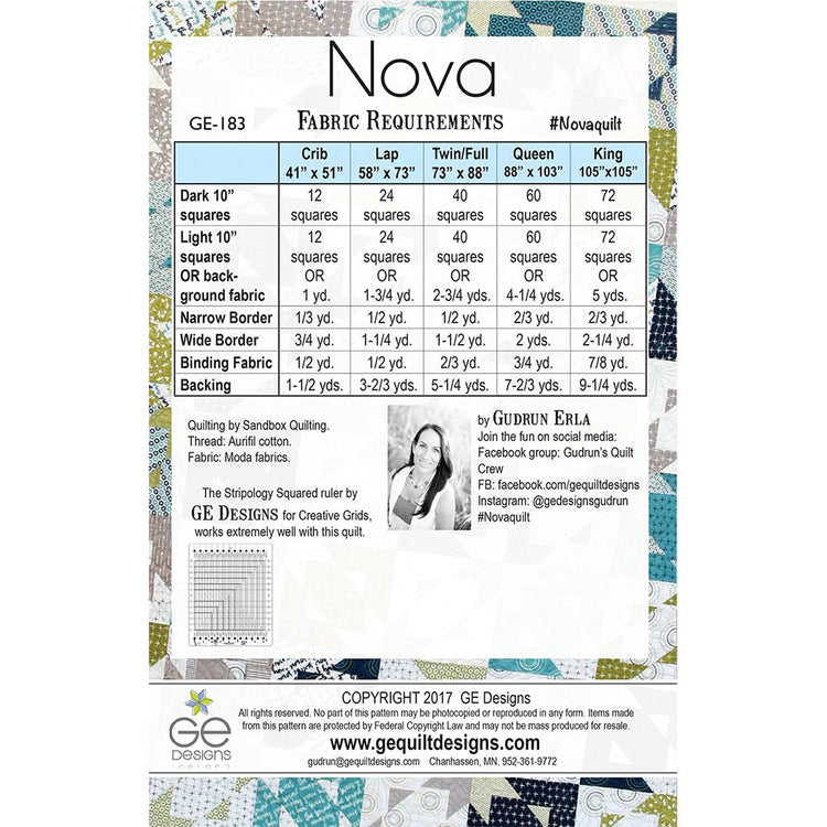 Nova Quilt Pattern image # 69097