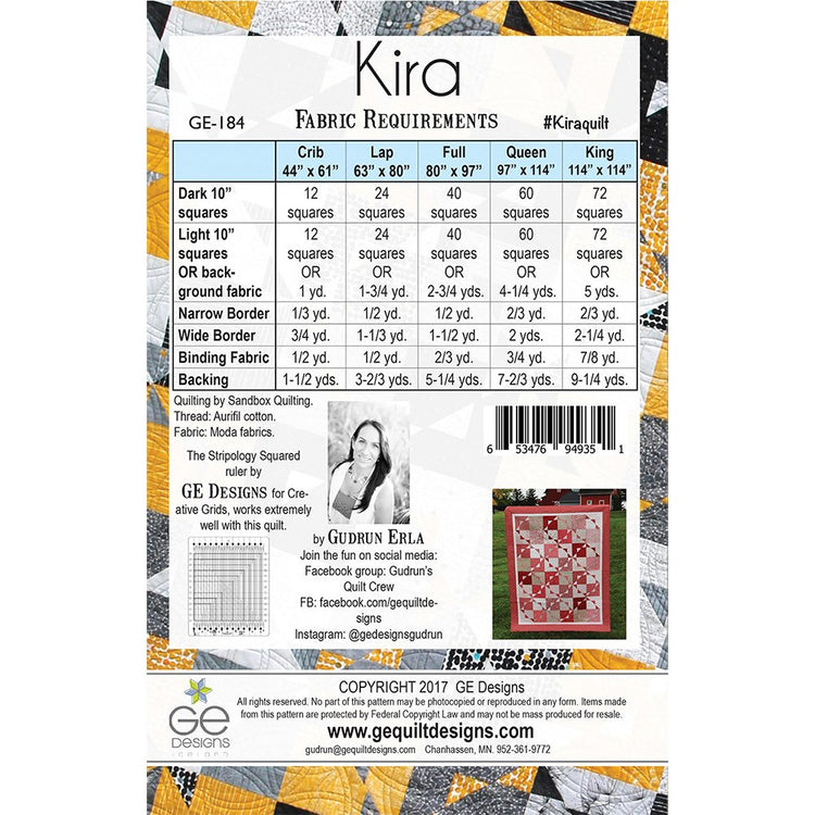 Kira Quilt Pattern image # 69098