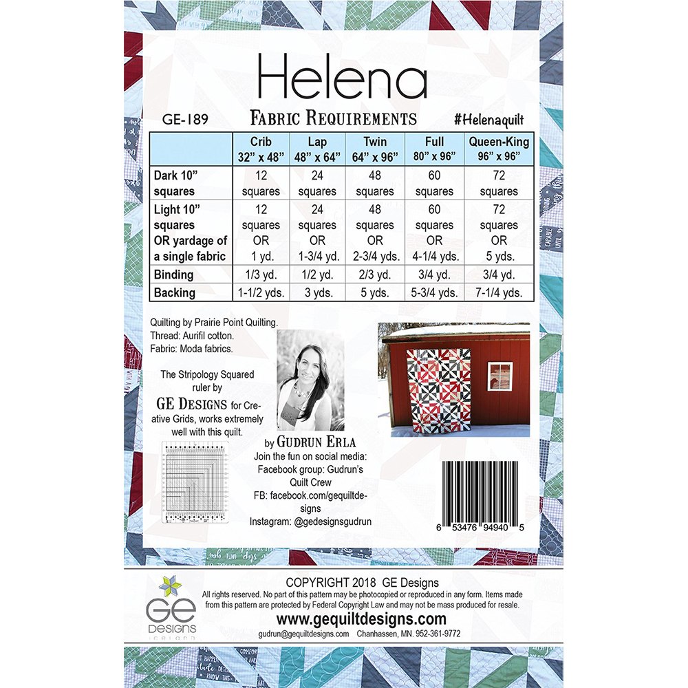 Helena Quilt Pattern image # 69084