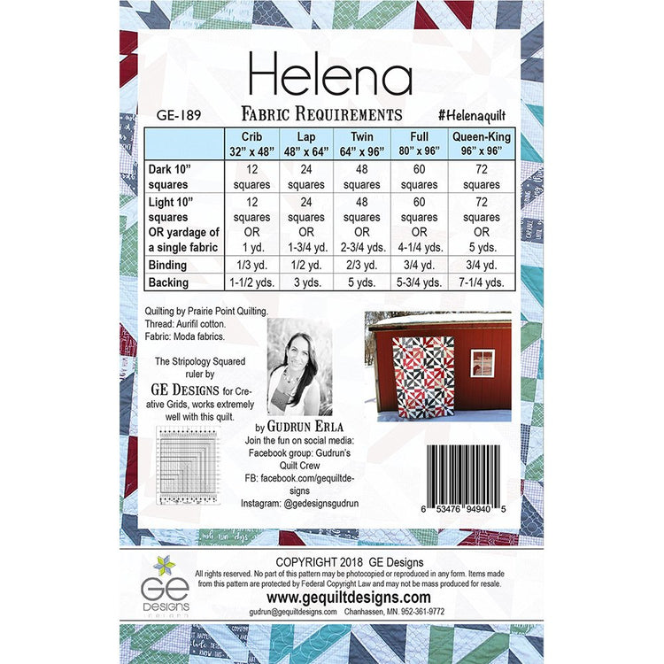 Helena Quilt Pattern image # 69084