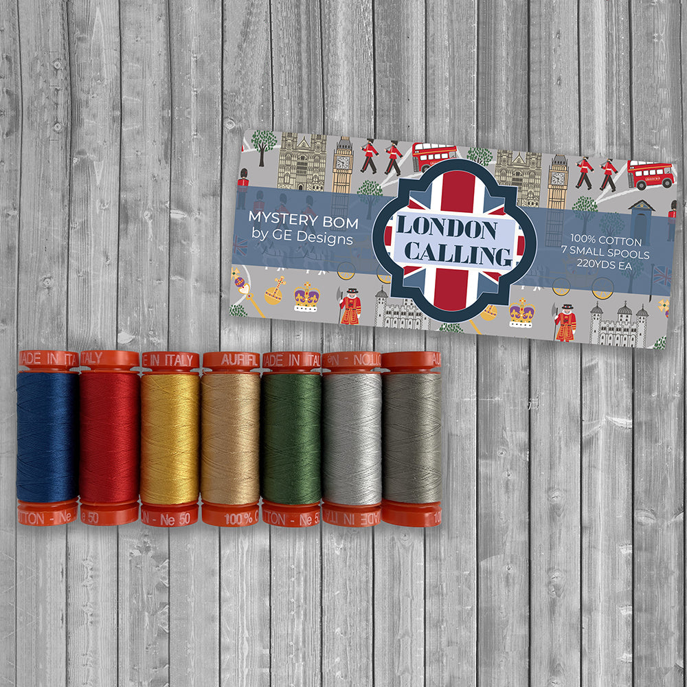 Aurifil London Calling 7 Spool Thread Collection image # 118478