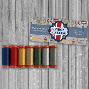 Aurifil London Calling 7 Spool Thread Collection image # 118478