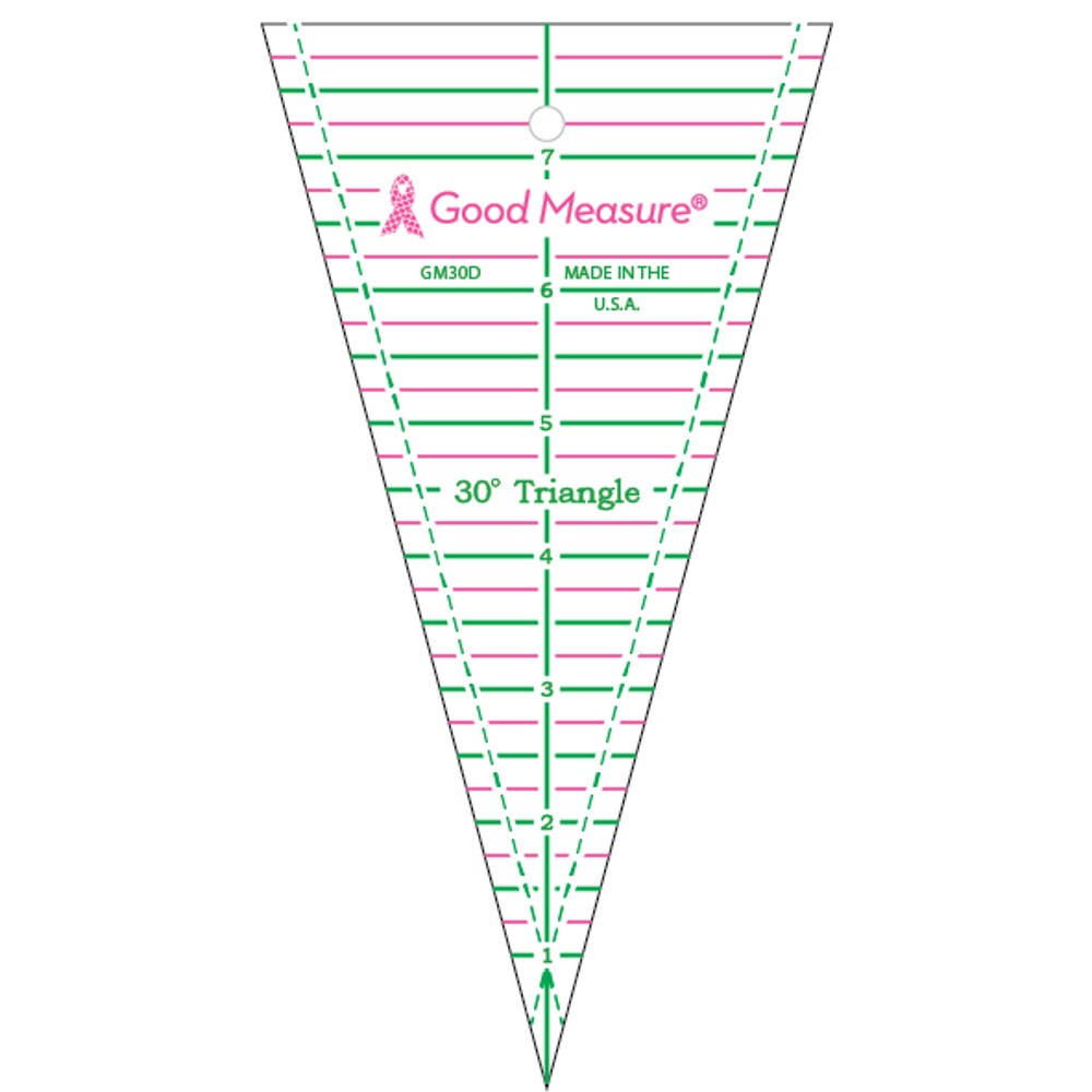 Good Measure 30Ã‚Â° Triangle Ruler image # 43934