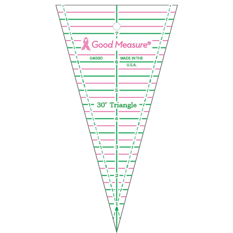 Good Measure 30Ã‚Â° Triangle Ruler image # 43934