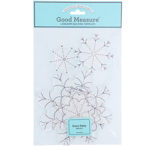 Good Measure, Every Daisy Long Arm Quilting Rulers (4pc) image # 85550