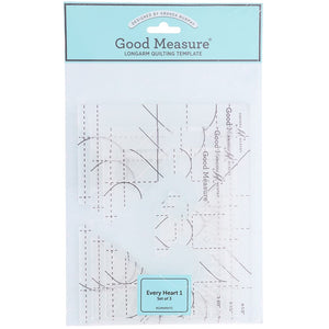 Good Measure, Every Heart Long Arm Quilting Rulers (3pc) image # 85879