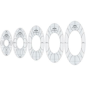 Good Measure, Oval Quilting Ruler Set image # 63130