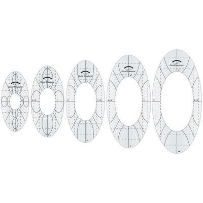 Good Measure, Oval Quilting Ruler Set image # 63130