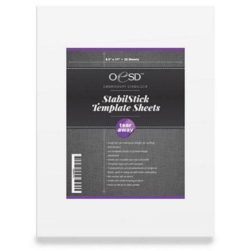 StabilStick Template Sheets 8-1/2in x 11in - 25pk image # 46674