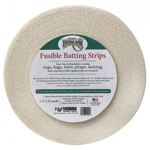 Hobbs Heirloom Fusible Batting Strip - 2-1/4in x 25yds image # 59893