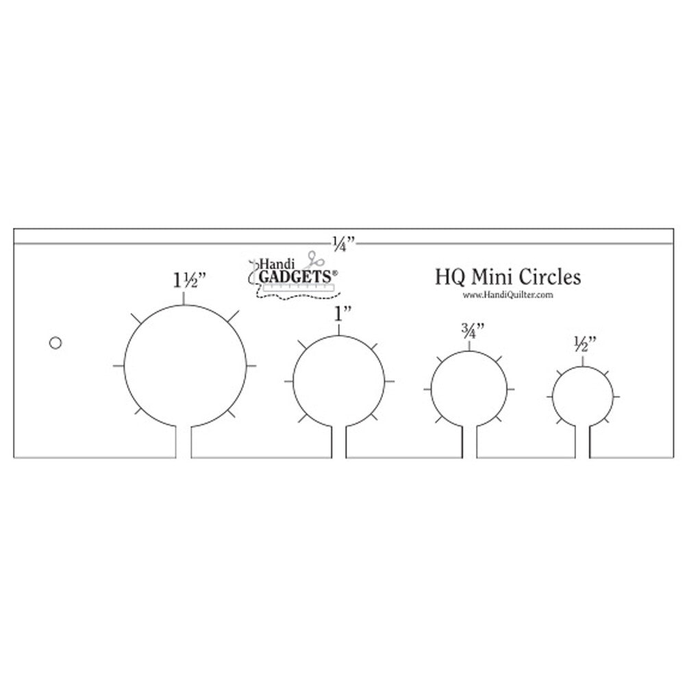 Mini Circle Template Ruler image # 44332