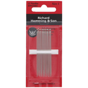 Richard Hemming & Son Milliners Needles - Size 1 image # 82760