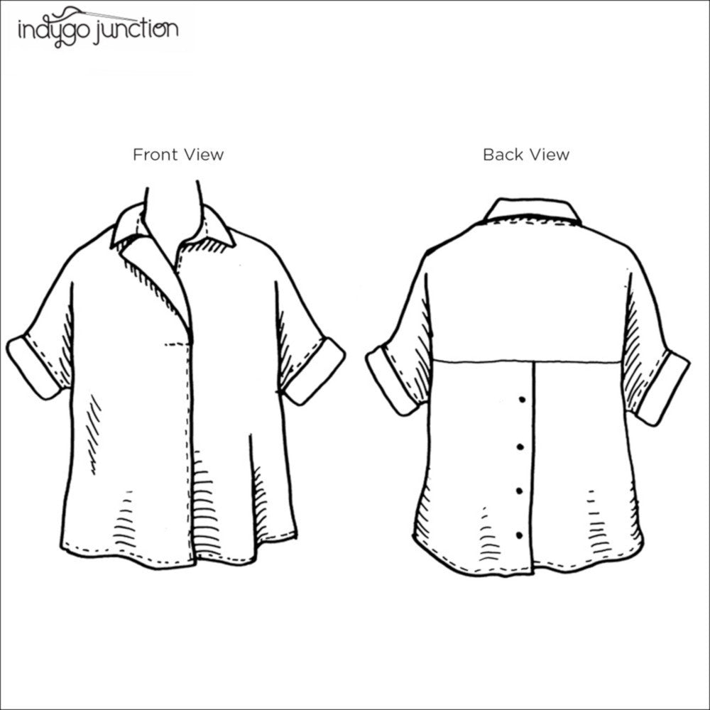 Button Back Shirt Pattern image # 49540