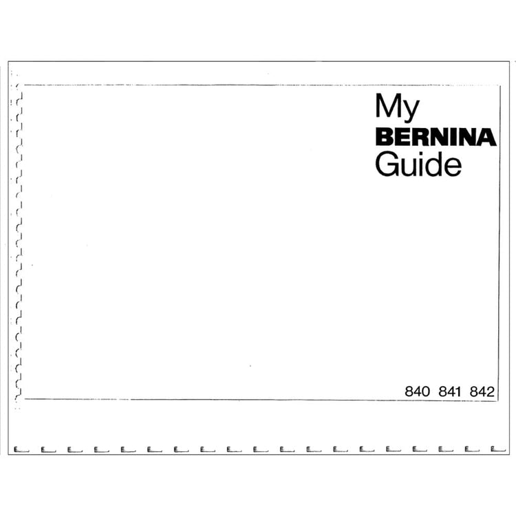 Bernina 840 Instruction Manual image # 114764