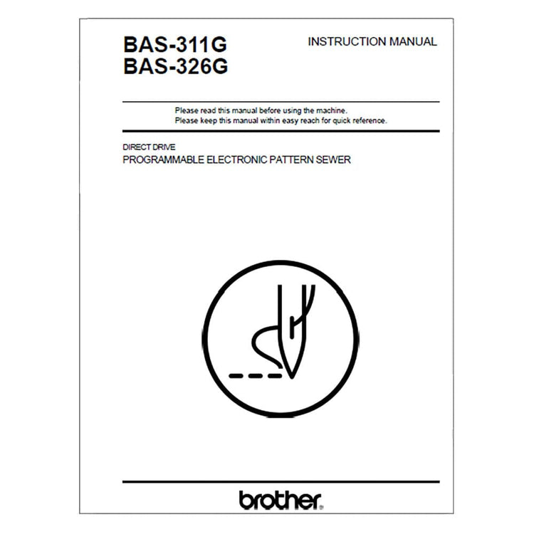 Brother BAS-311G Instruction Manual image # 116622