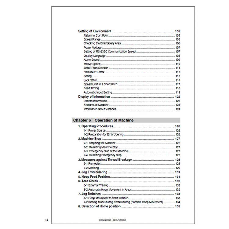 Brother BES-1263BC Instruction Manual image # 115303