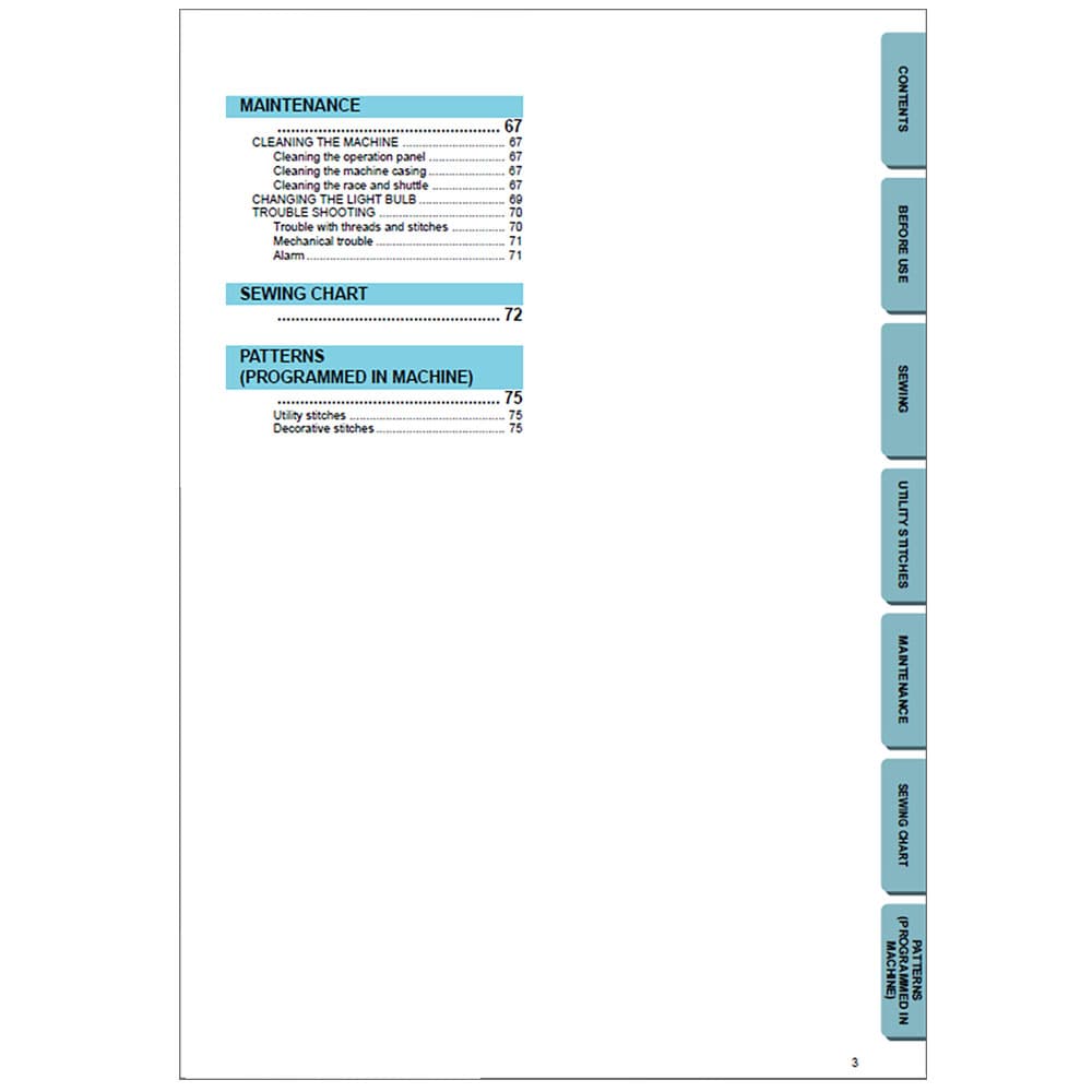 Brother PC-2800 Instruction Manual image # 116349