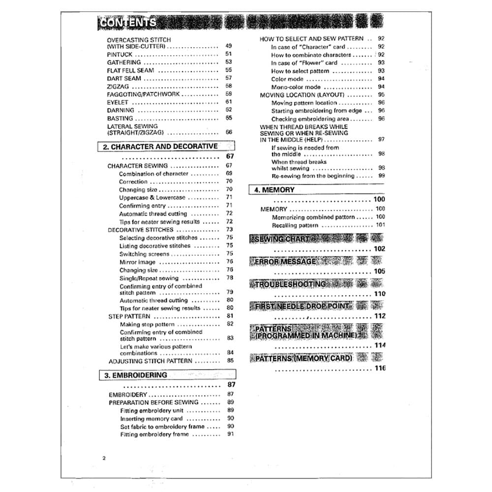 Brother PC-7000 Instruction Manual image # 118354