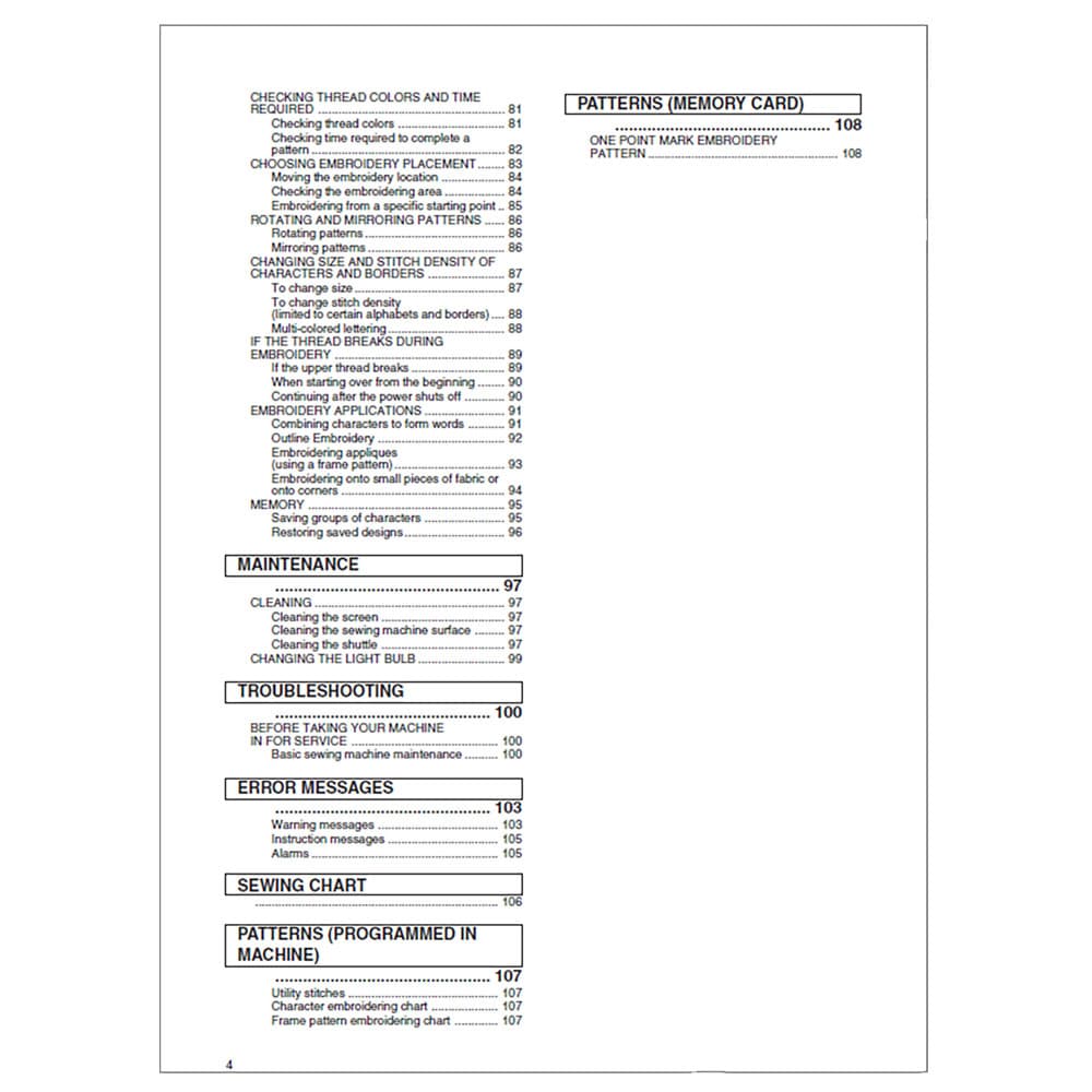 Brother PE-400D Instruction Manual image # 118452