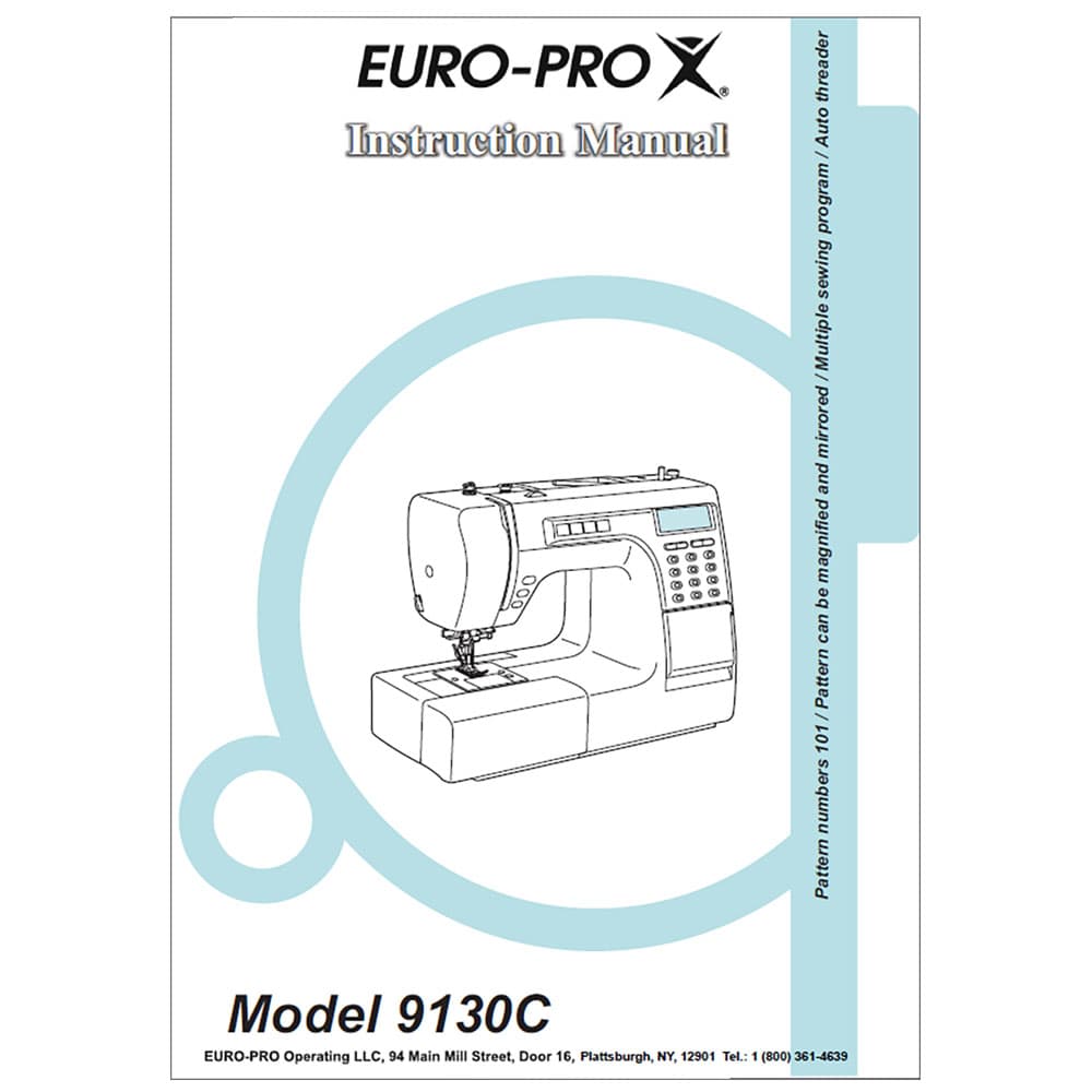 Euro Pro 9130C Instruction Manual image # 114719