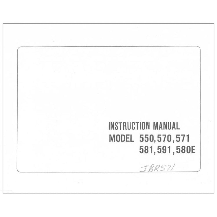 Riccar 580e Instruction Manual image # 116912