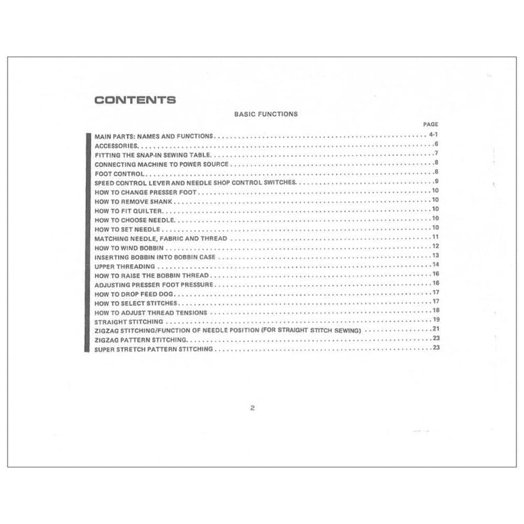 Riccar 580e Instruction Manual image # 116911