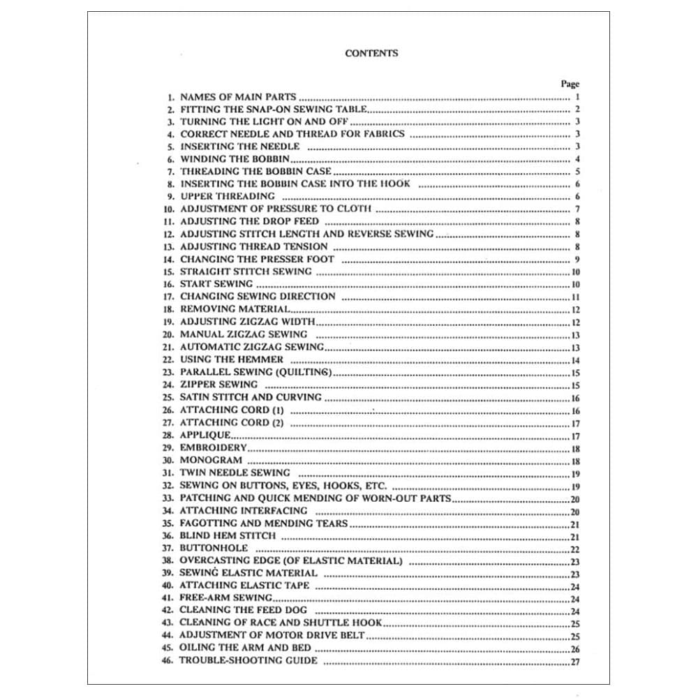 Riccar 515 Instruction Manual image # 115829