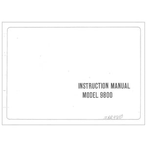 Riccar 9800 Instruction Manual image # 115415