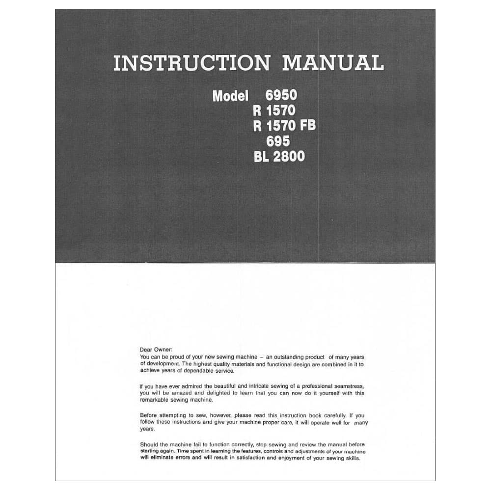 Riccar BL2800 Instruction Manual image # 116599