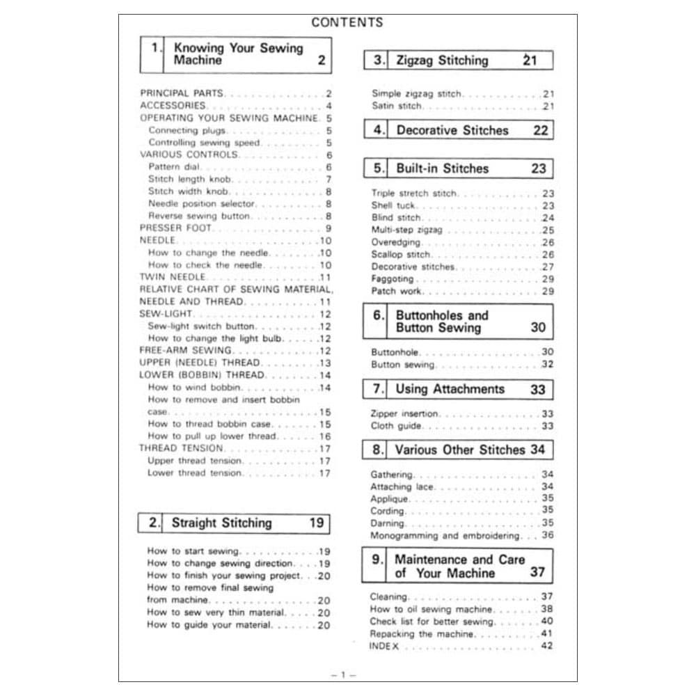 Riccar R1950 Instruction Manual image # 115210