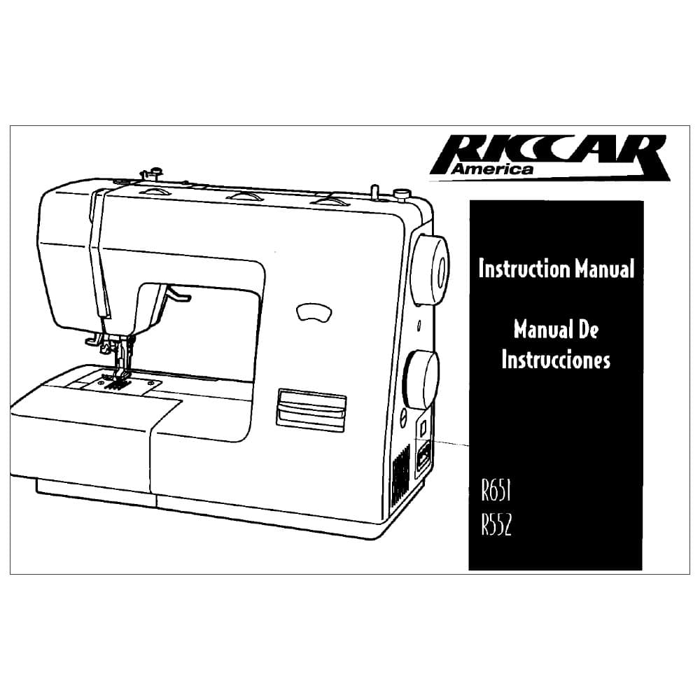 Riccar R552 Instruction Manual image # 115169