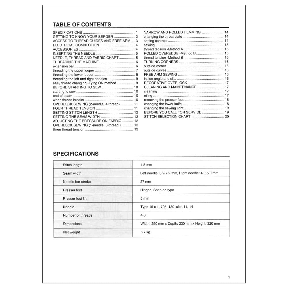 Riccar R724E Instruction Manual image # 115137