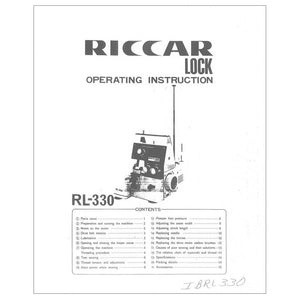 Riccar RL330 Instruction Manual image # 115069