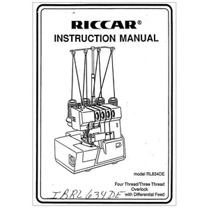 Riccar RL634DE Instruction Manual image # 115005