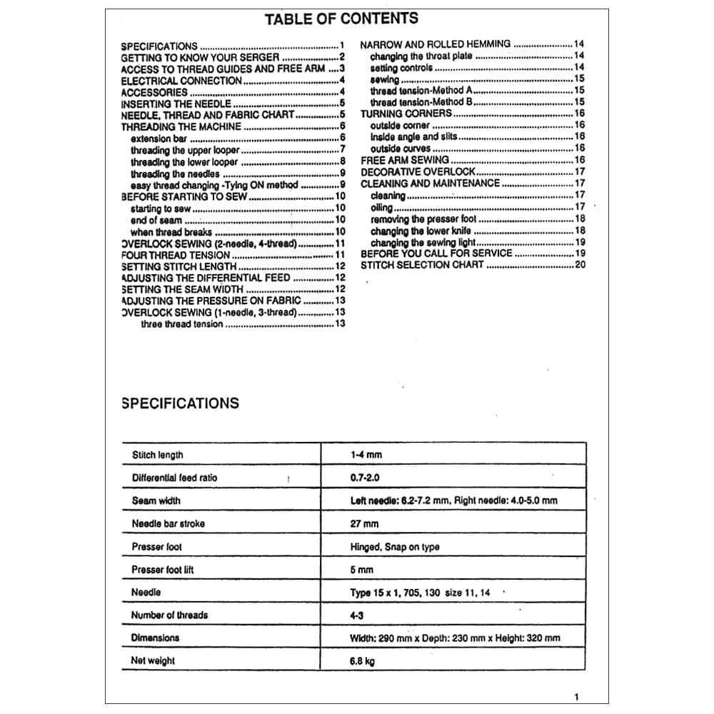 Riccar RL634DE Instruction Manual image # 115006