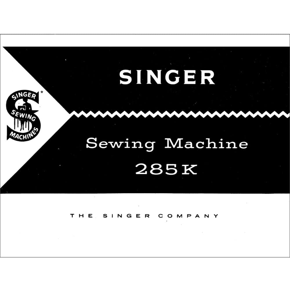 Singer 285K Instruction Manual image # 114654