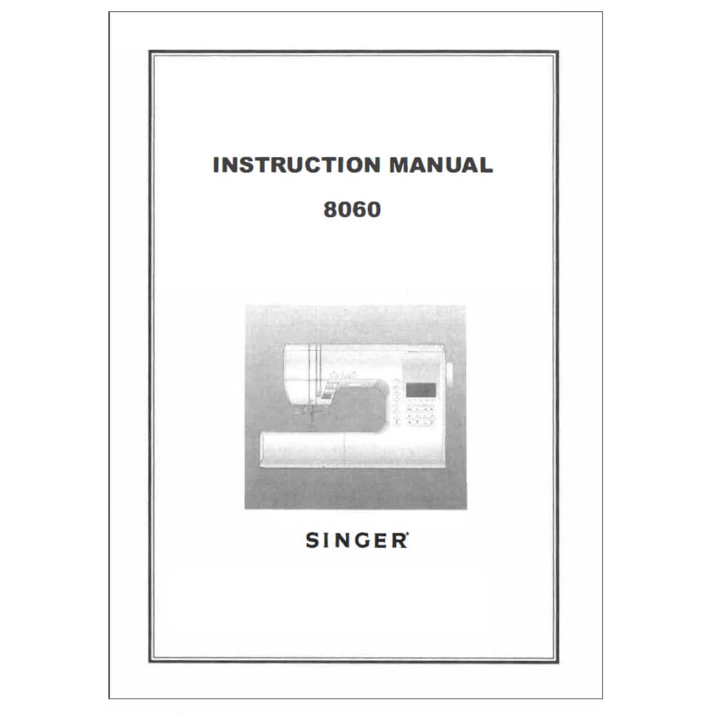 Singer 8060 Instruction Manual image # 114485