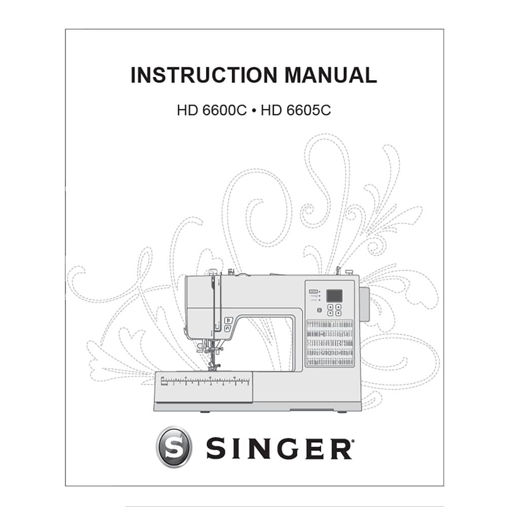 Instruction Manual, Singer HD6600C image # 114699