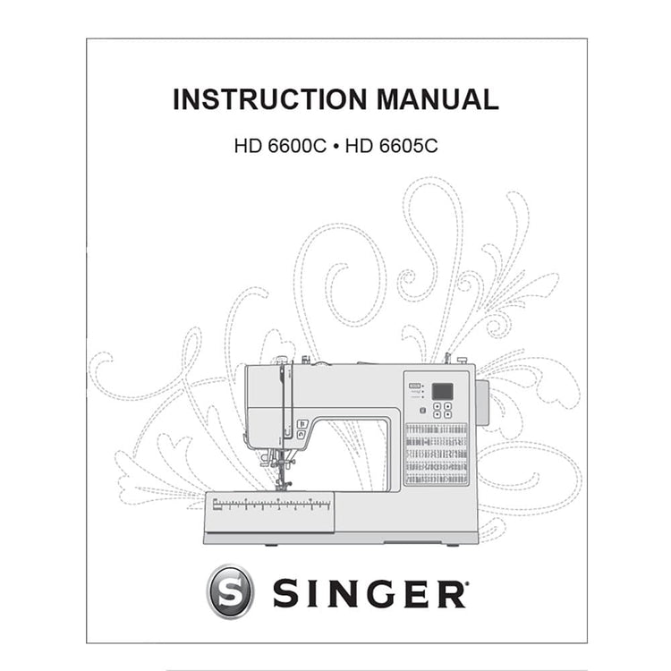 Instruction Manual, Singer HD6600C image # 114699