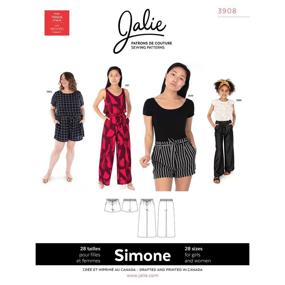 Simone Wide-Leg Shorts and Pants Pattern image # 69551