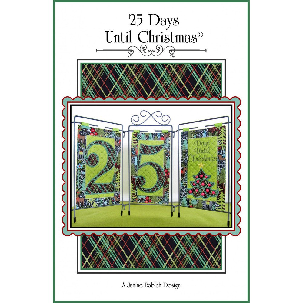 25 Days Until Christmas, Christmas Countdown Embroidery CD image # 43553