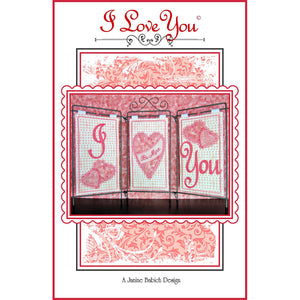 I Love You Embroidery Design CD, Janine Babich Designs image # 39042