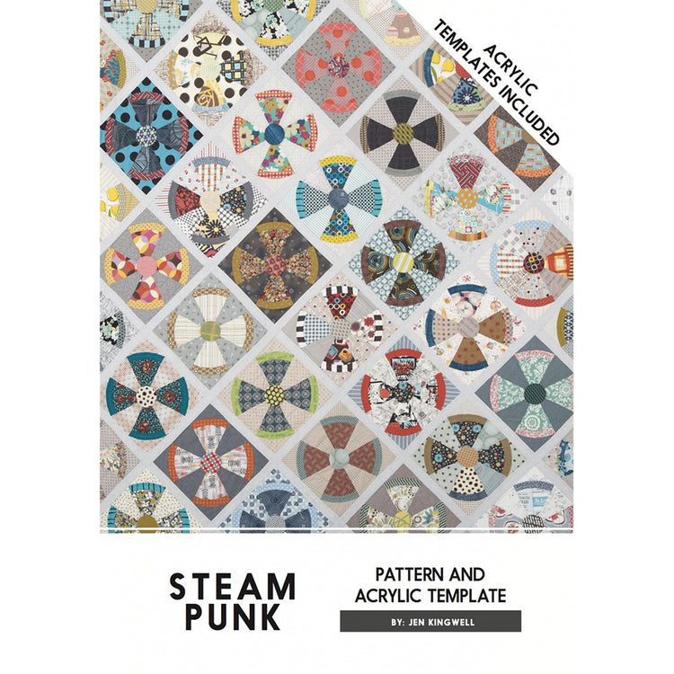 Jen Kingwell, Steam Punk Quilt Pattern with Template image # 63325