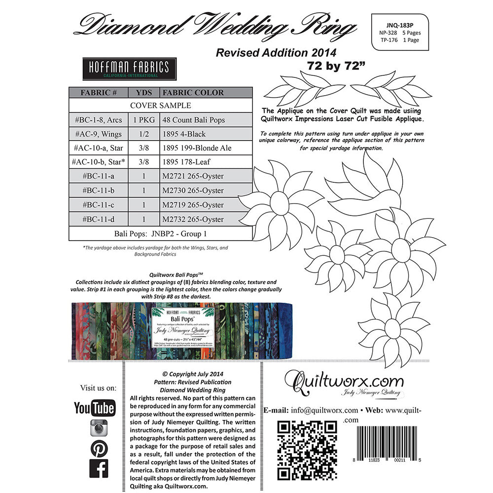 Diamond Wedding Ring Wall Quilt Pattern image # 69954