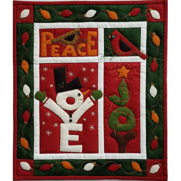 Love, Joy, Peace Wall Quilt Kit image # 47345