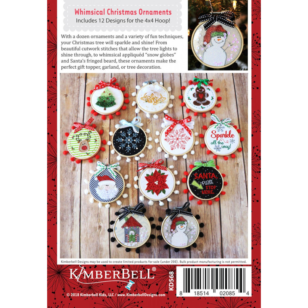 Happy Hoop Decor, Volume 1: Whimsical Christmas Ornaments Embroidery CD image # 54586