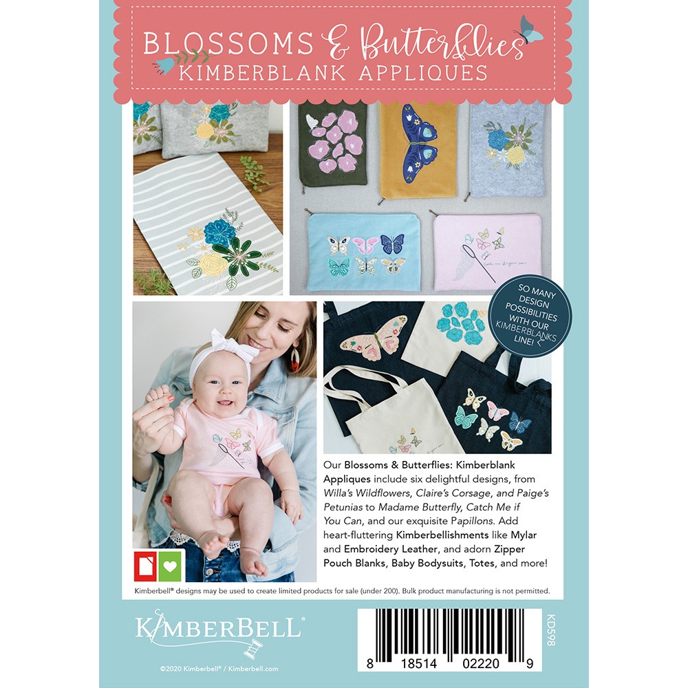 Kimberbell Blossoms & Butterflies Applique CD Pattern image # 73715