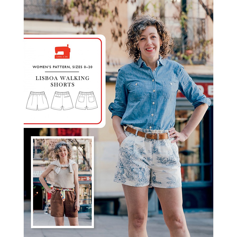 Lisboa Walking Shorts Pattern, Liesl & Co. image # 100265