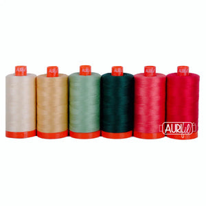 Aurifil, Christmas Everlasting 6 Spool Thread Collection image # 106609