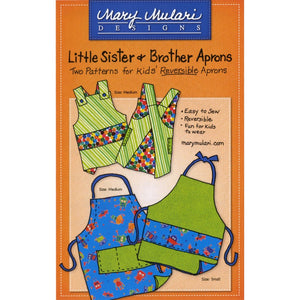 Little Sister and Brother Apron Pattern, Mary Mulari Designs image # 84379